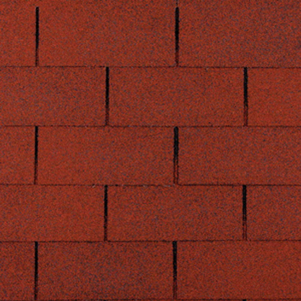 213131 Bitumenski pokrov GUTTA ŠINDRA GUTTATEC PRAVOKUTNA CRVENA 3m2 1700125