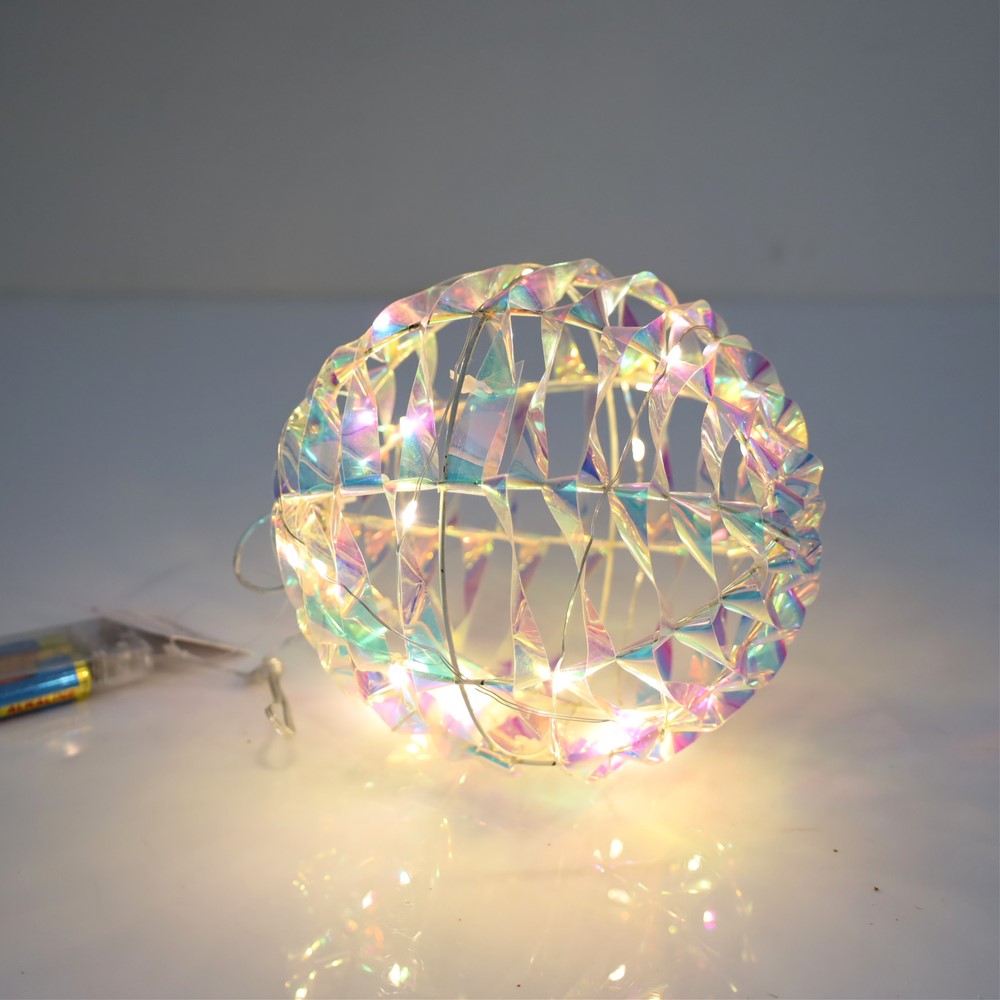 LMP1 LED lampice kugla 35L/20cm 3AA iris traka WW